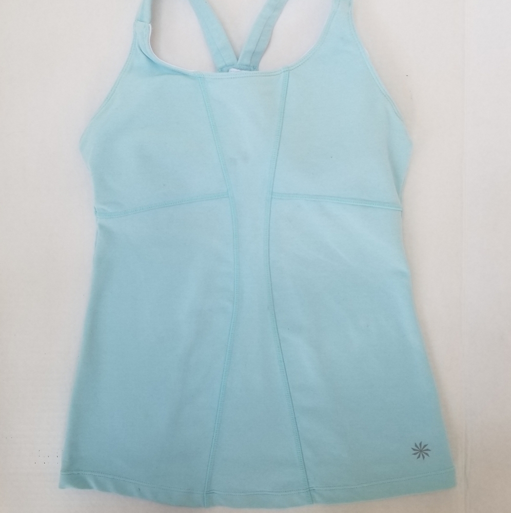 Athleta Sodha Light Pale Blue Yoga Tank Size XXS - Picture 2 of 4